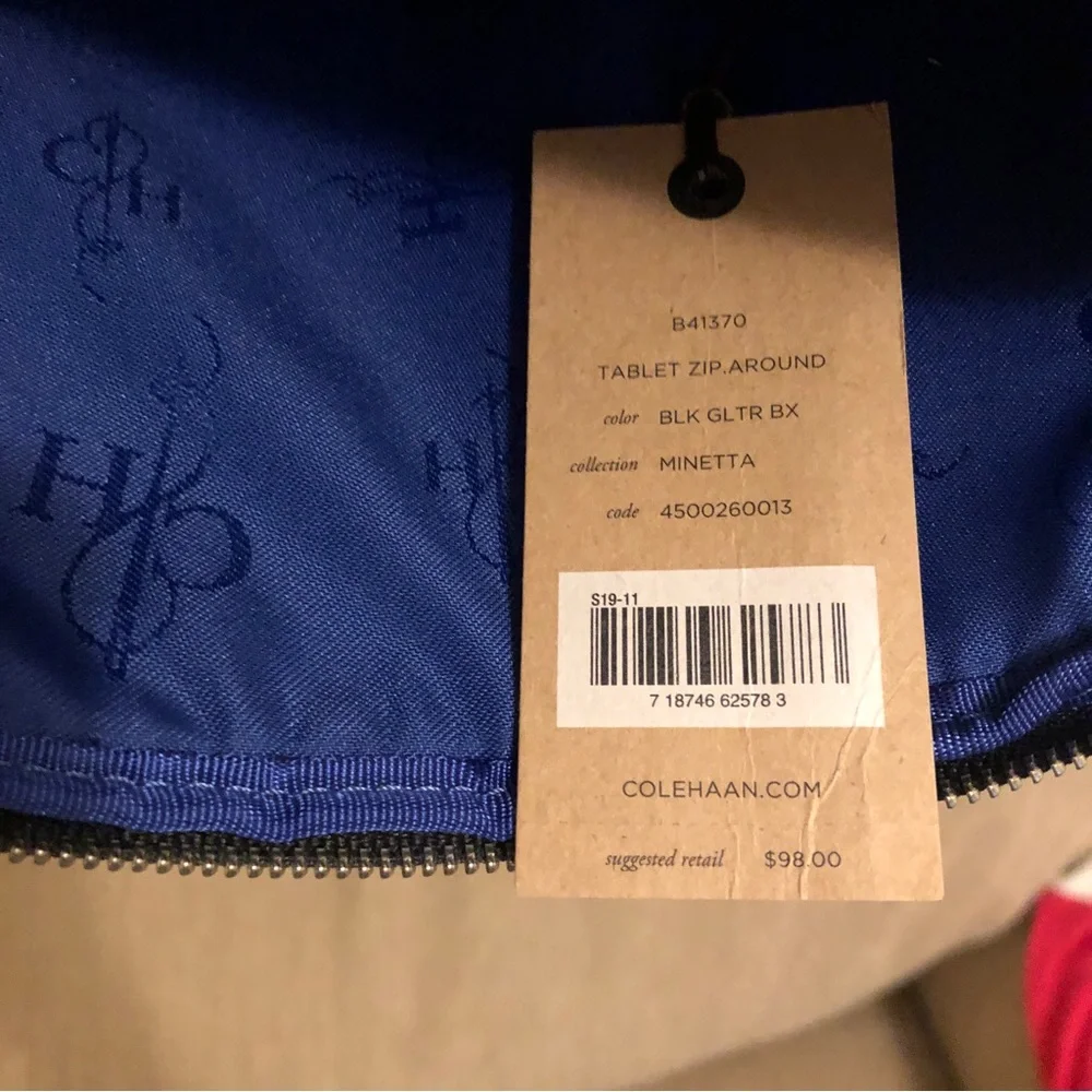Cole Haan tablet zip around holder.